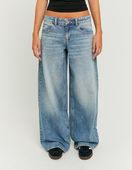 Jean Femme Baggy Taille Haute élastique - Denim Décontracté - Coupe Large Confortable - Taille élastiquée - 6