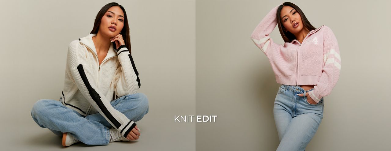 Explore Tally Weijl’s Knitwear Focus, highlighting trendy knit pieces designed for effortless layering and everyday style.- TALLY WEiJL