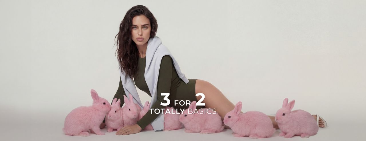 Refresh your wardrobe with the Totally Basics collection enjoy the 3 for 2 offer on essential everyday pieces.- TALLY WEiJL