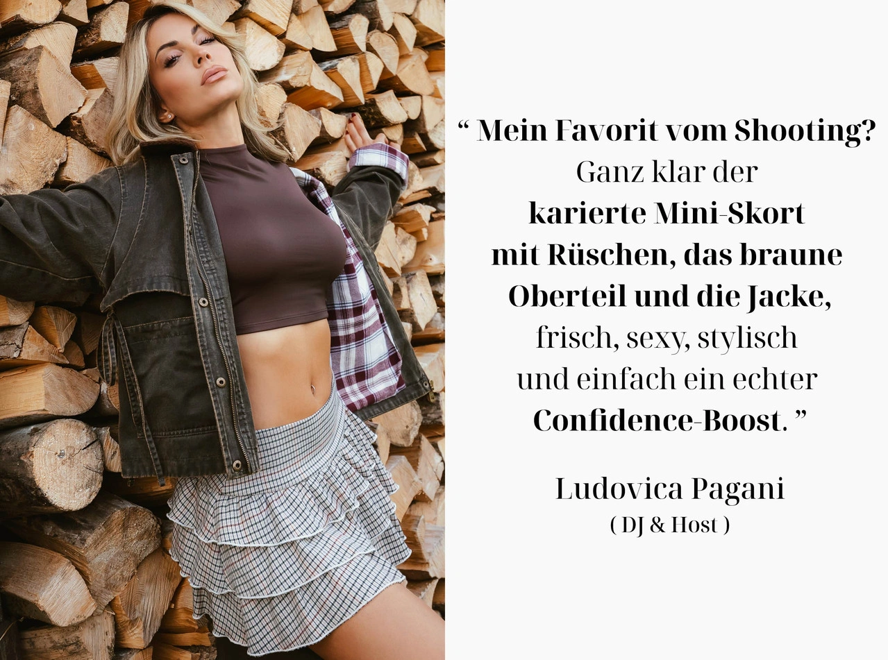 Entdecke das Zitat und das Outfit unserer Ambassadorin mit chicem Style stylischen Looks und Inspiration.- TALLY WEiJL
