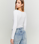 Body Noir en Dentelle avec Strass | TALLY WEiJL France