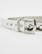Silver Belt with Eyelets