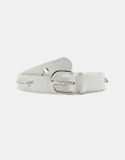 White Belt with Eyelets and Chains