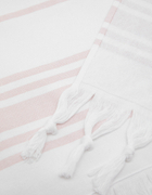 White Striped Beach Towel