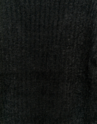 Schwarzer Cardigan mit Knoten