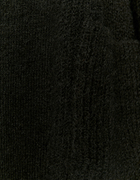 Schwarzer Long Basic Cardigan