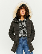 lined puffer coat