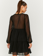 Black Long Sleeves Mini Dress