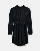 Czarna aksamitna sukienka Mini