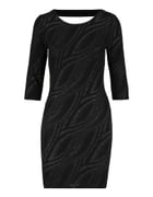 Black 3/4 Sleeves Mini Dress