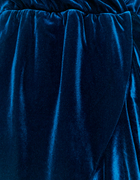 Aksamitna sukienka Mini z długim rękawem