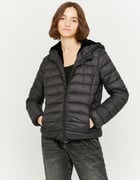 fur lined padded coat