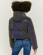 Reflective Cropped Puffer Jacket