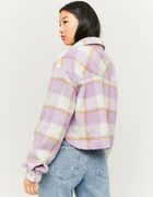 Cropped Check Shacket