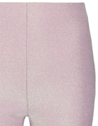 Pink Lurex Flare Leggings