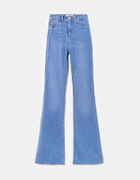Blaue High Waist Flare Jeans