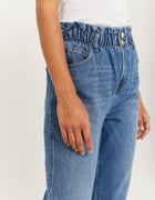 Jeans Paperbag a Vita Alta Blu 