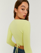 Crop Top Soft Touch Giallo