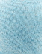 Blauer Pullover mit V-Ausschnitt
