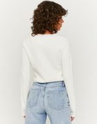 Biały sweter Basic