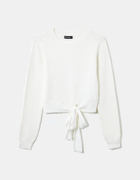 Biały sweter Basic