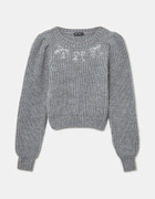 Grey Jumper with Bows