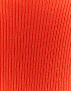 Orangefarbener Pullover mit Knöpfen