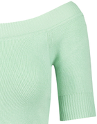 Green Short Sleeves Jumper