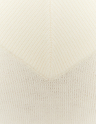Biały sweter z dekoltem V