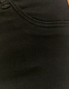 Black High Waist Push-Up Skinny Denim Shorts
