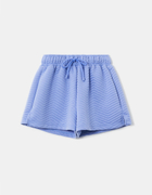 Blaue High Waist Shorts