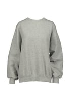 Grey Oversize Printed Sweatshirt