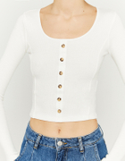 White Top with Buttons