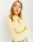 Yellow Front Slit Top