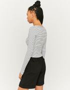 Ribbed Buttonned Top