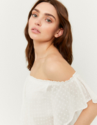 White Top with Ruffles