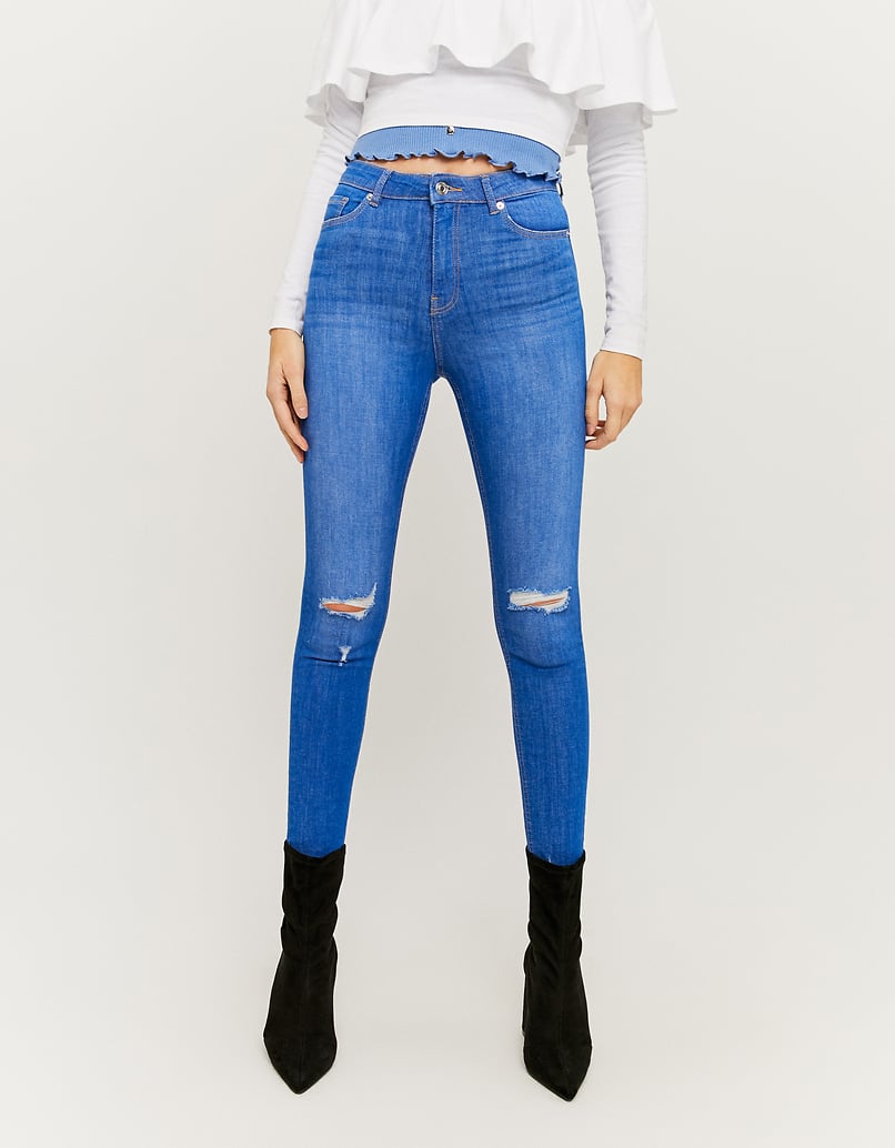 High Waist Destroyed Skinny Jeans | TALLY WEiJL Online Shop