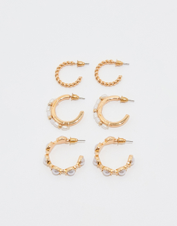 Set di 3 orecchini a cerchio piccoli | TALLY WEiJL