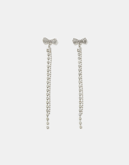 Bow-Shaped Earrings with Rhinestones | TALLY WEiJL