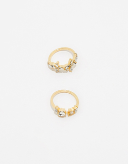 Set di 2 anelli dorati | TALLY WEiJL