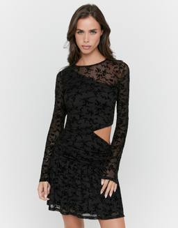 Schwarzes Spitzen Minikleid mit Cut Out | TALLY WEiJL