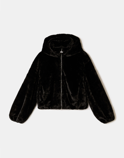 Black Faux Fur Jacket | TALLY WEiJL