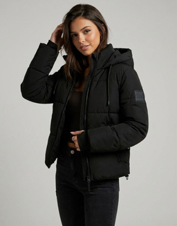 Schwarze Gepolsterte Jacke | TALLY WEiJL