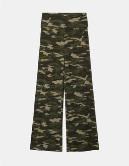Camouflage Mid Waist Flare Trousers | TALLY WEiJL