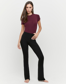 Basic Black Cotton Leggings | TALLY WEiJL