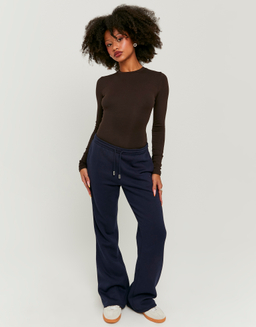 Blue Low Waist Bootcut Jogger | TALLY WEiJL