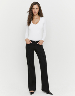 Black Bootcut Trousers | TALLY WEiJL