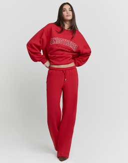 Rote Sweatpants mit weitem Bein | TALLY WEiJL