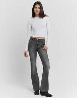 Jean Bootcut Gris | TALLY WEiJL