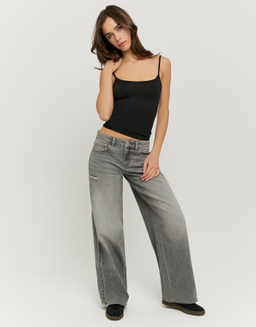Jeans Grigi Baggy a vita bassa | TALLY WEiJL
